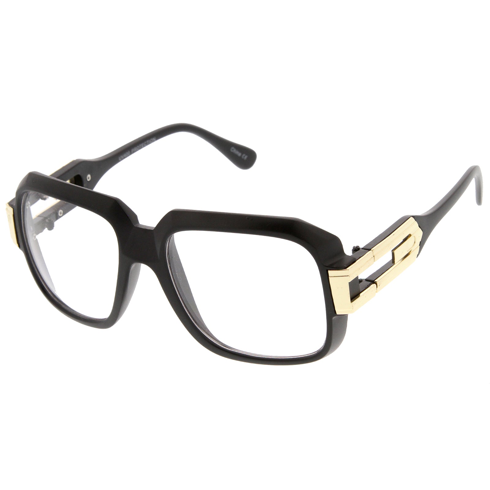 Matte Black-Gold / Clear