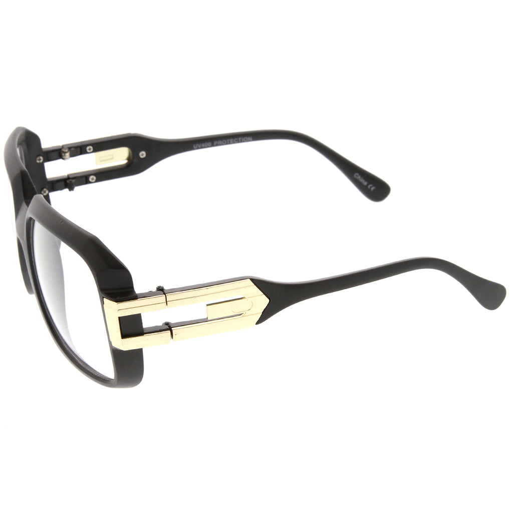 Matte Black-Gold / Clear