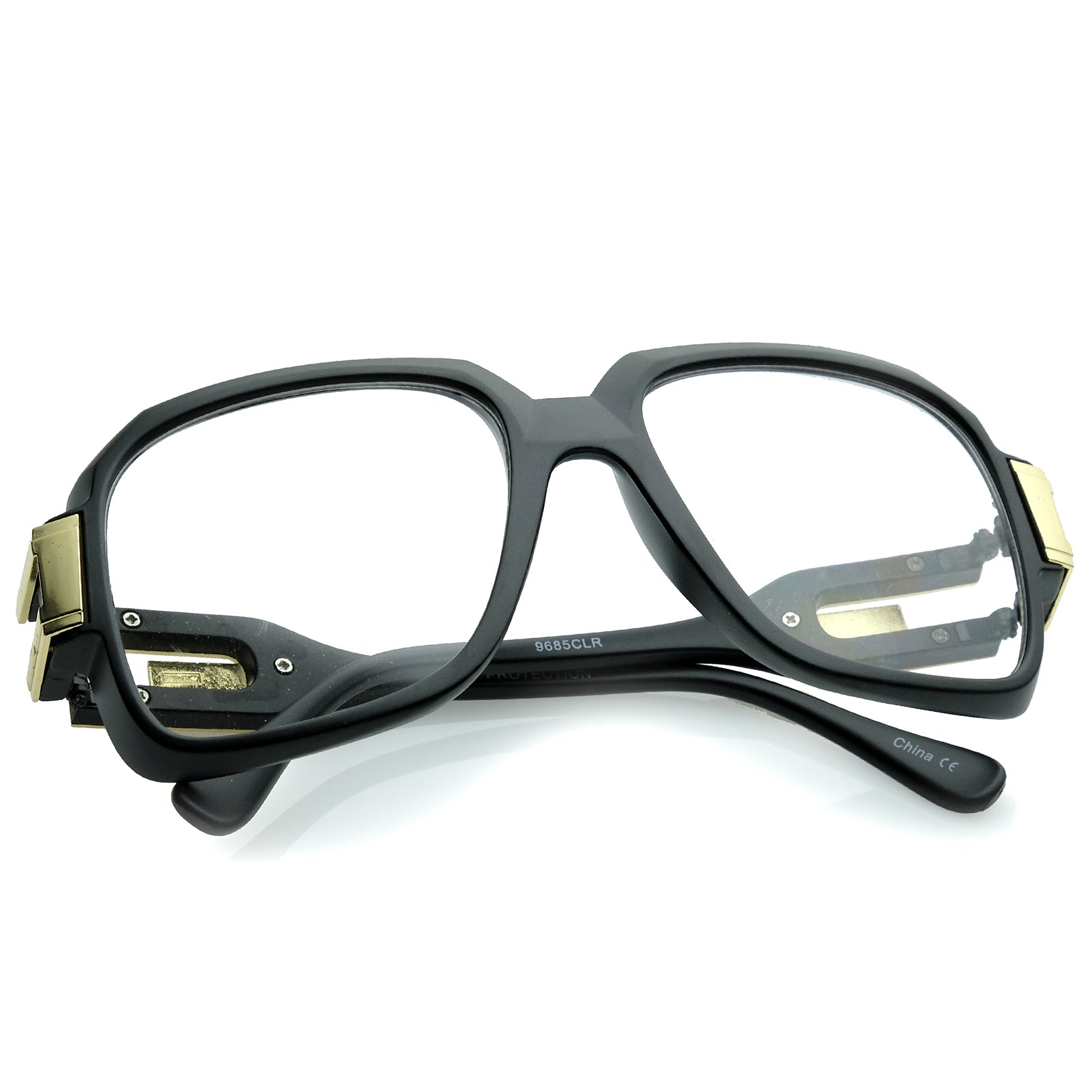Matte Black-Gold / Clear