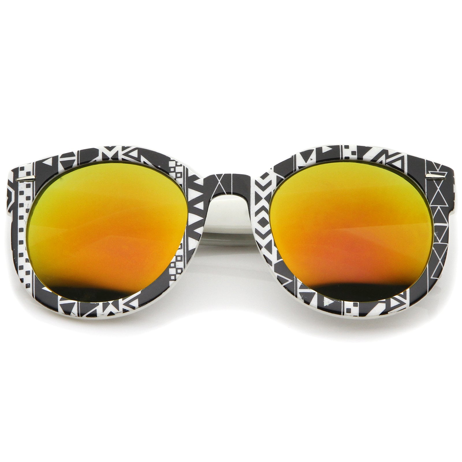 Black-White-Native / Orange Mirror