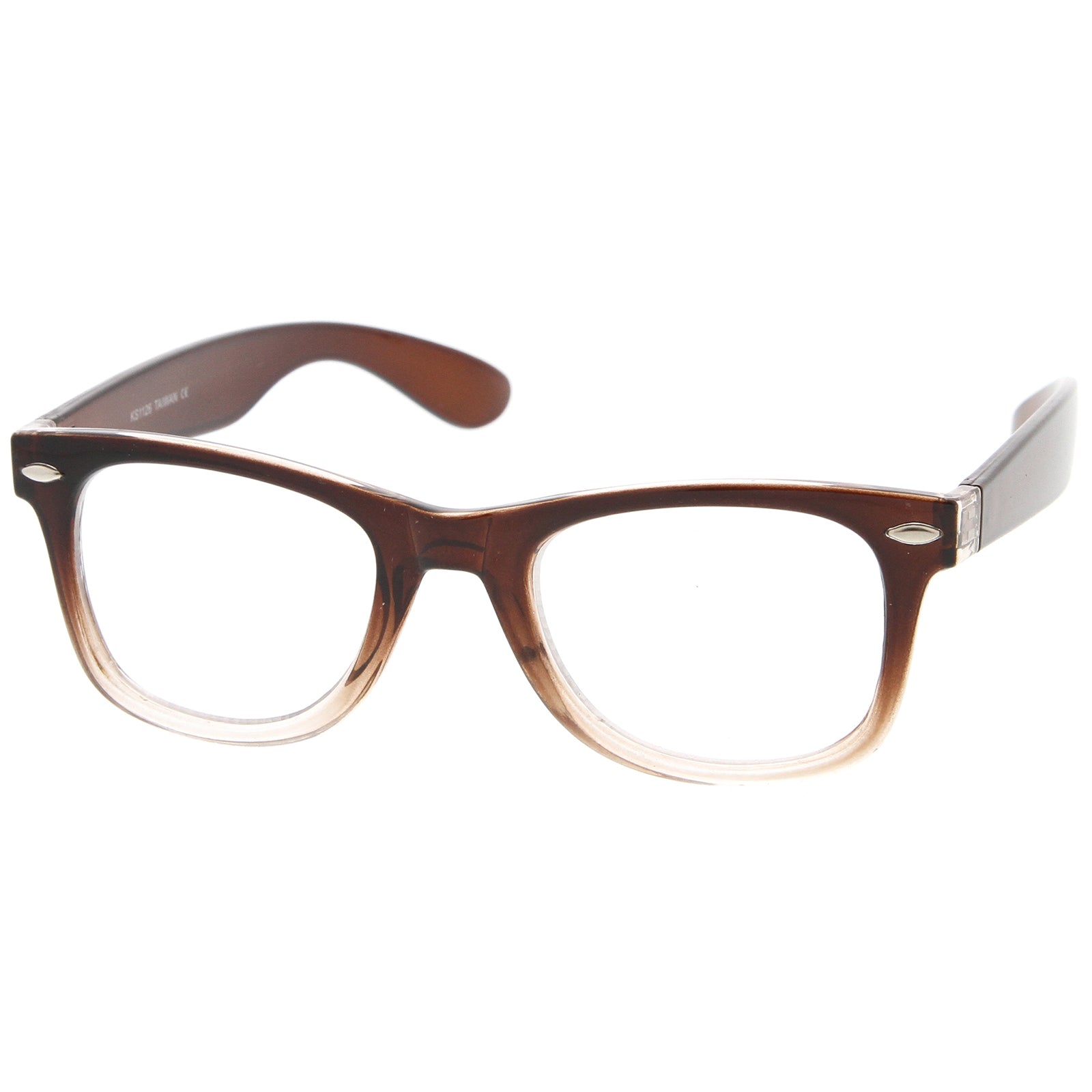 Black to clear store fade eyeglasses