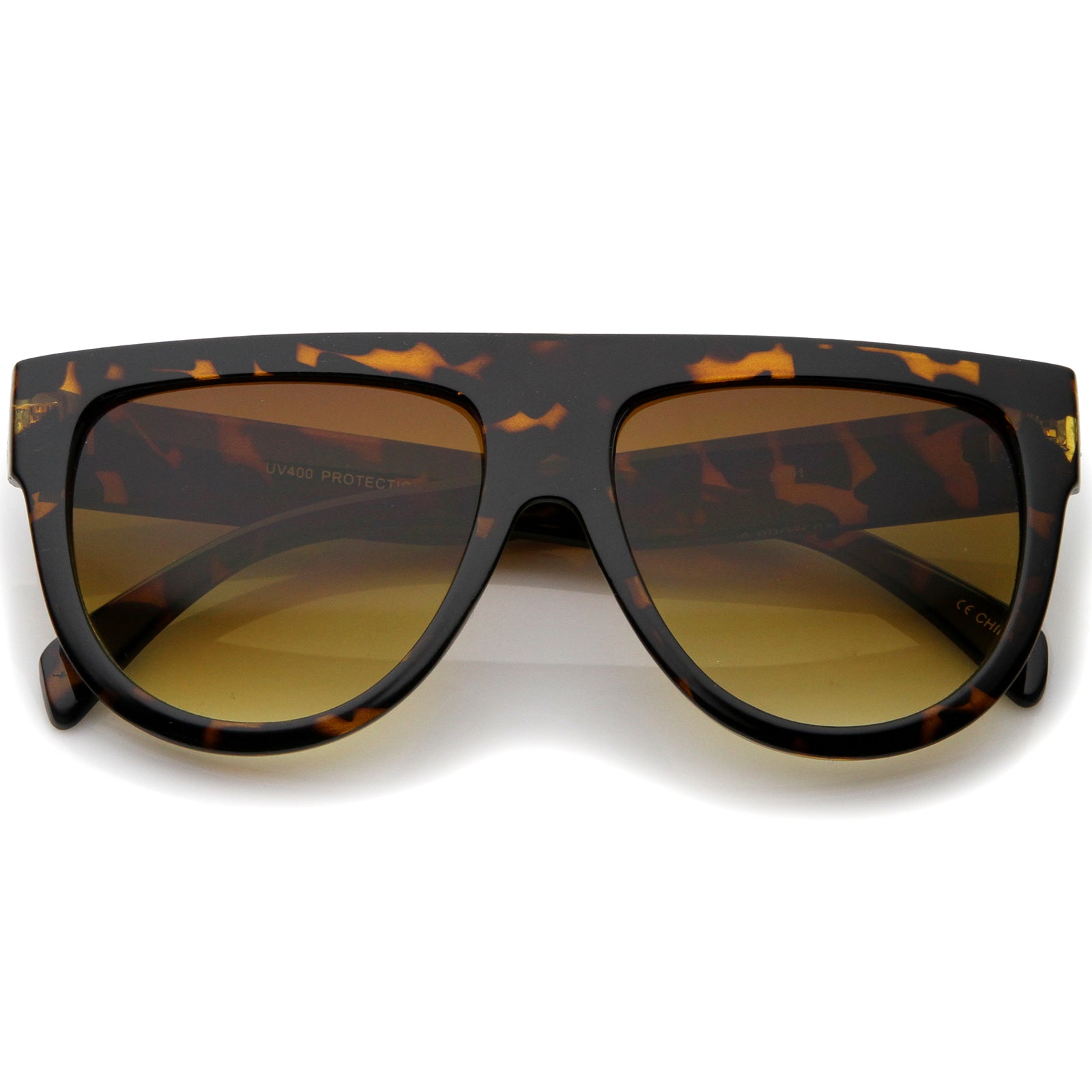 Stylish Half Rimless Aviator Pattern Premium Quality Gold Black Sunglasses For Men And Women-Unique and Classy