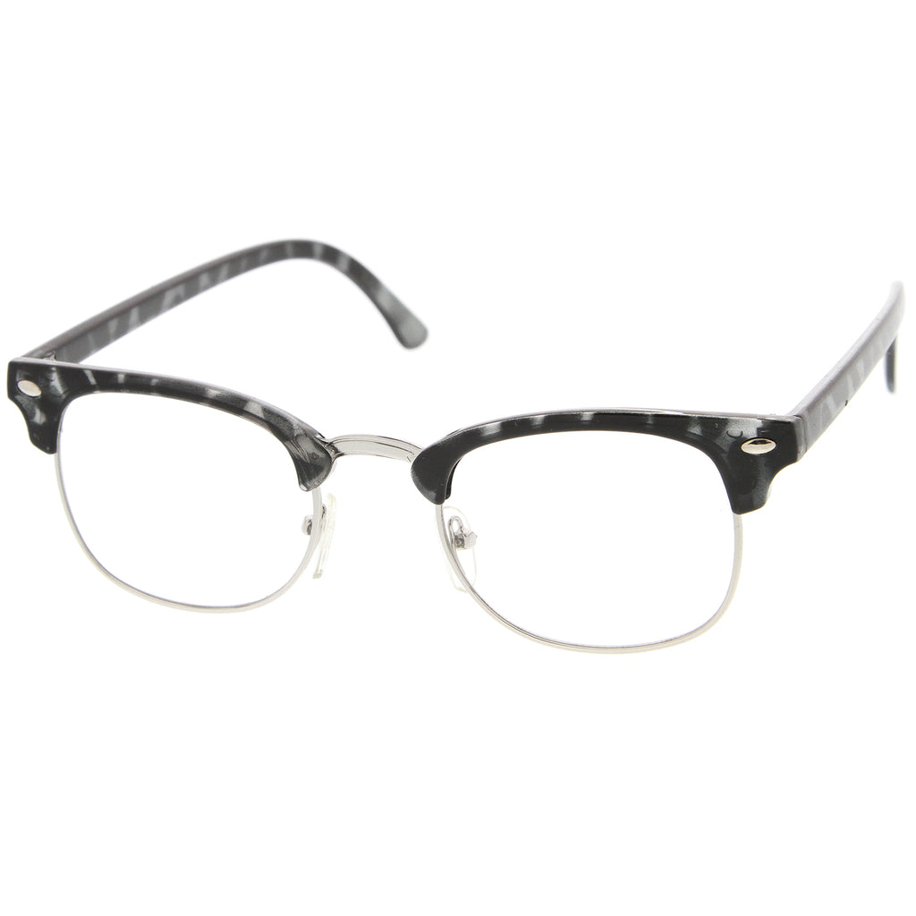 Grey-Tortoise-Silver / Clear