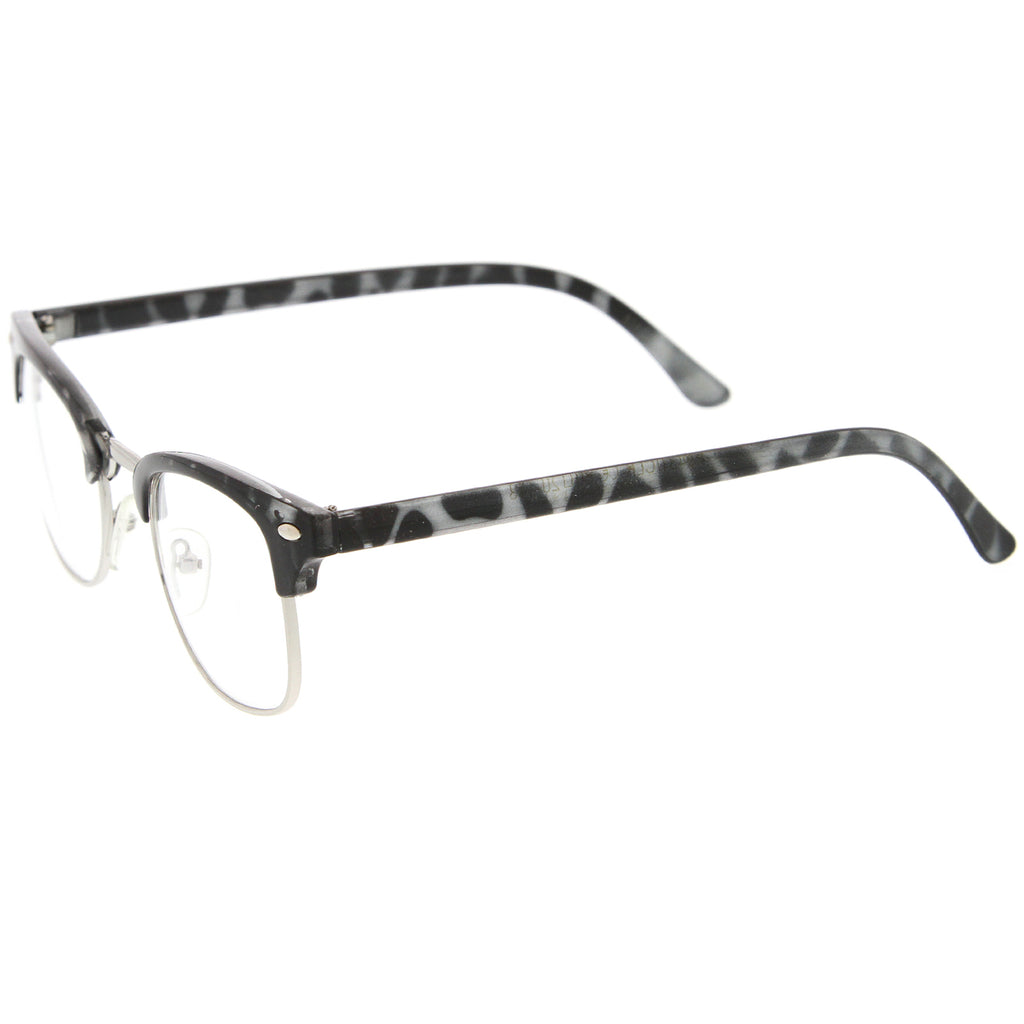 Grey-Tortoise-Silver / Clear