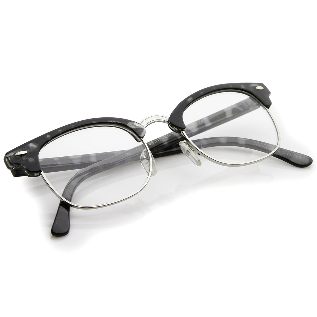 Grey-Tortoise-Silver / Clear