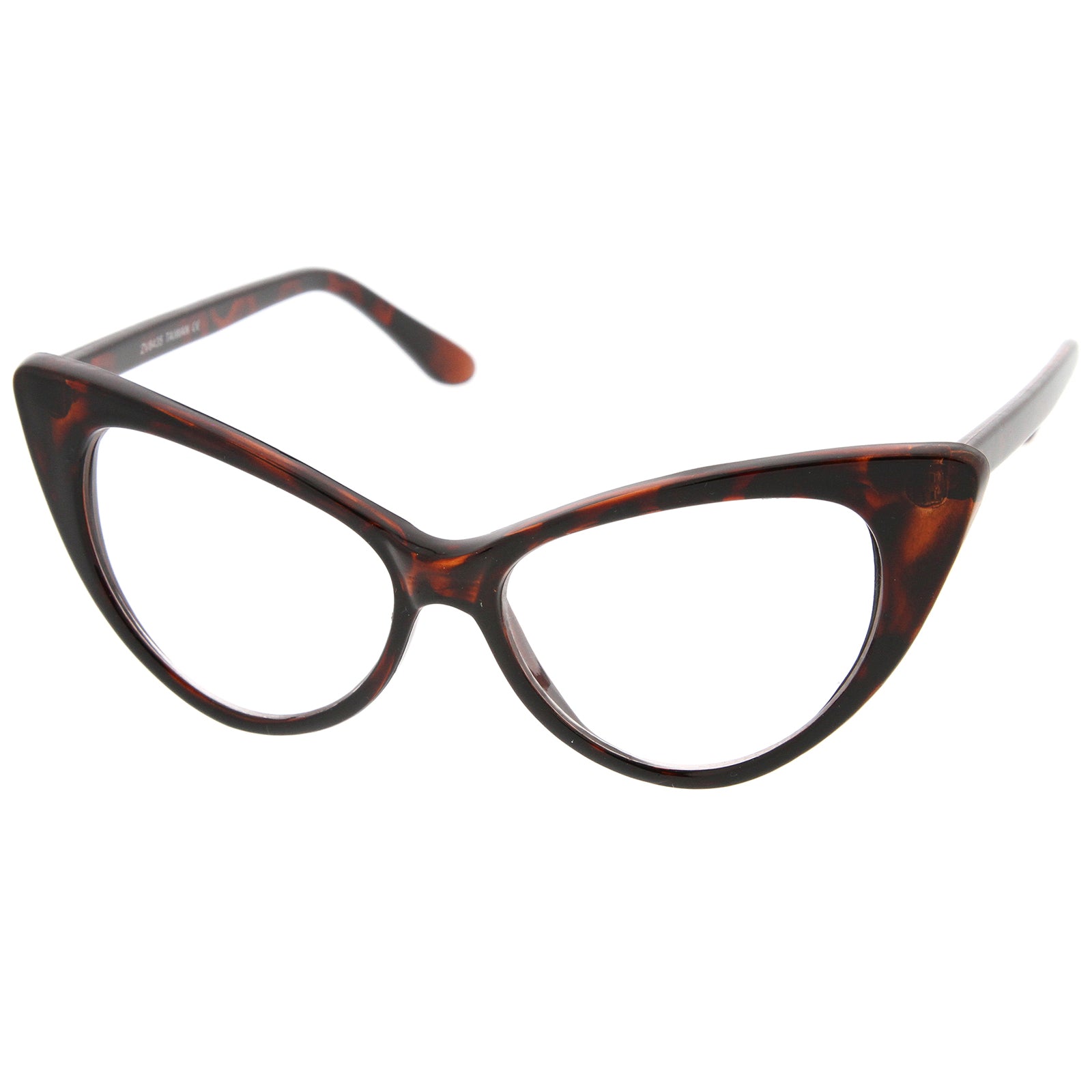 Dark-Brown-Tortoise / Clear