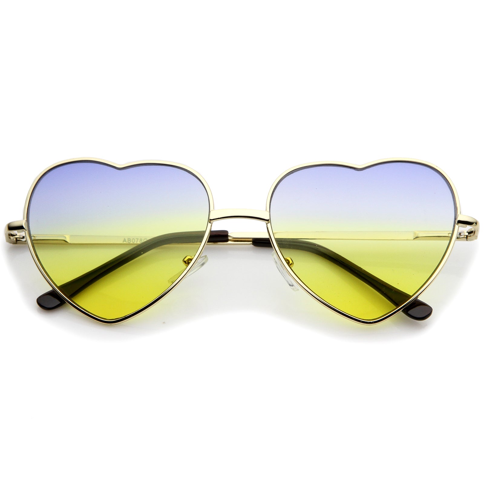 Heart shaped sunglasses metal online