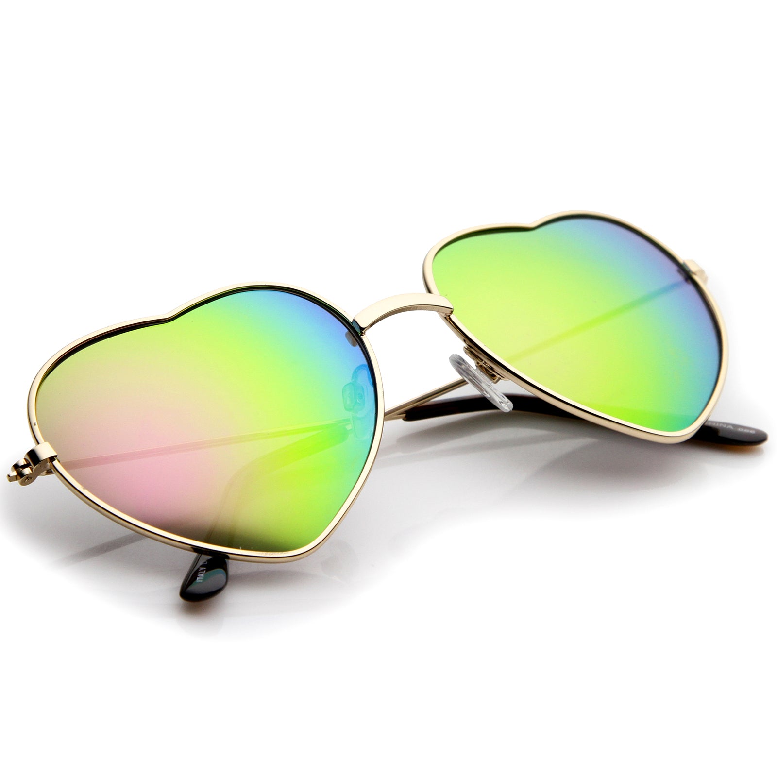 Gold / Pink-Green Mirror