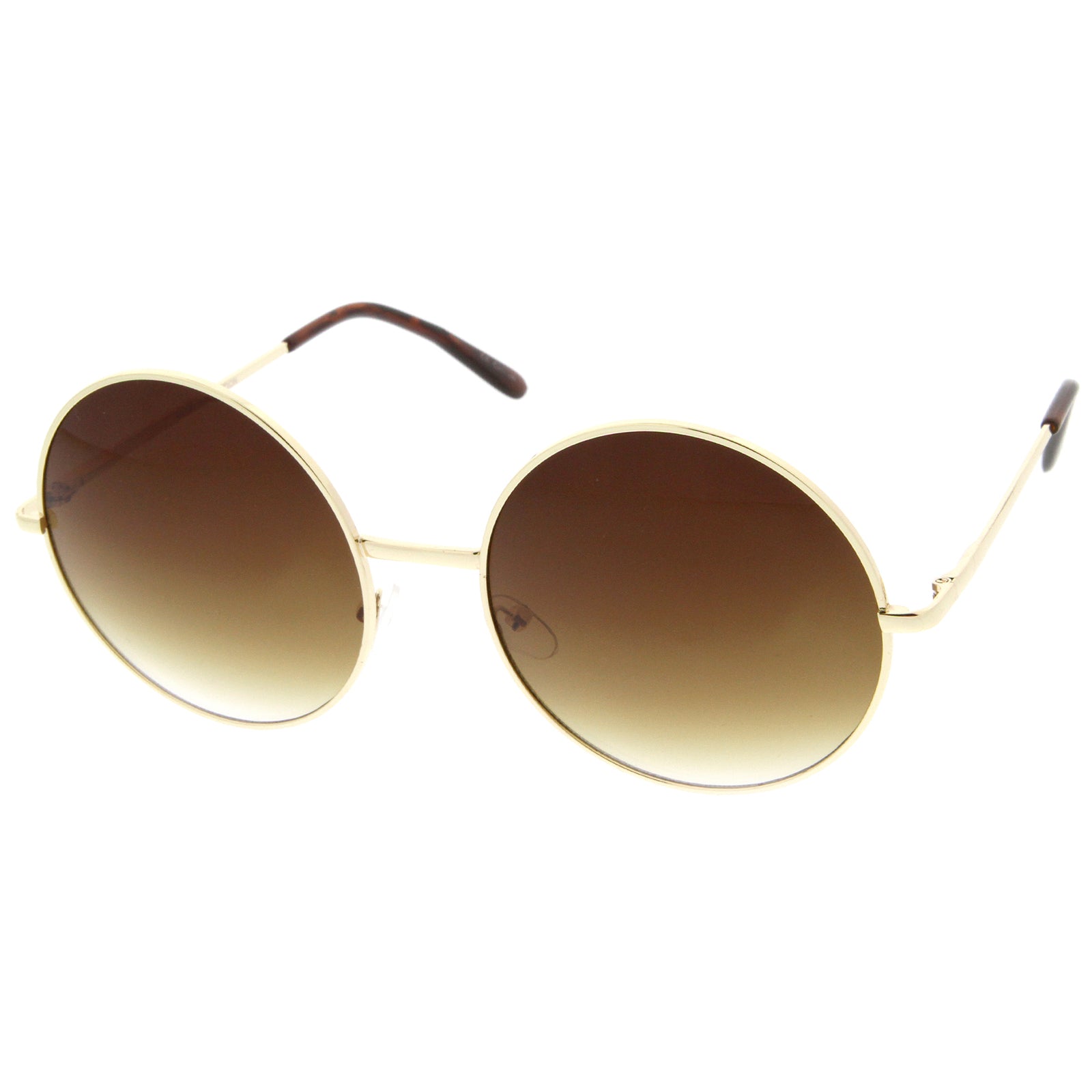 Gold sales circle sunglasses