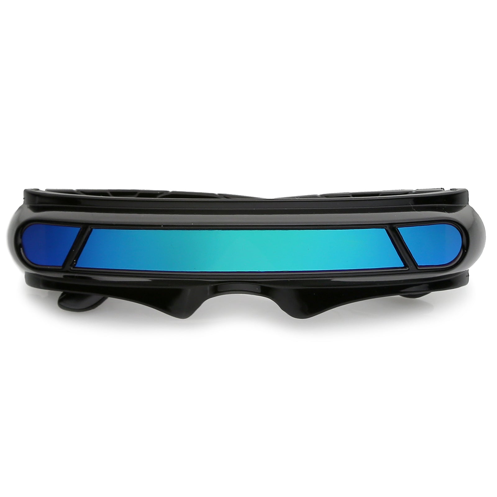 Black / Green Blue Mirror