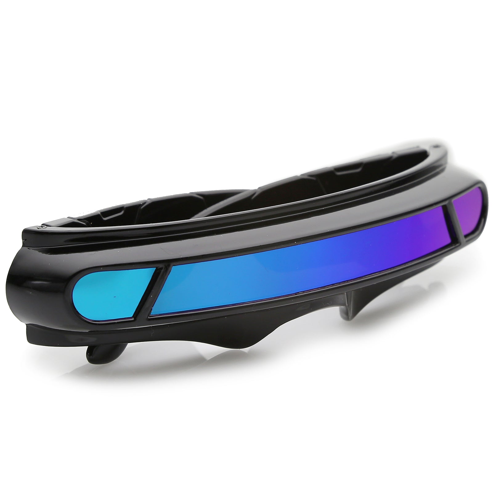 Black / Green Blue Mirror