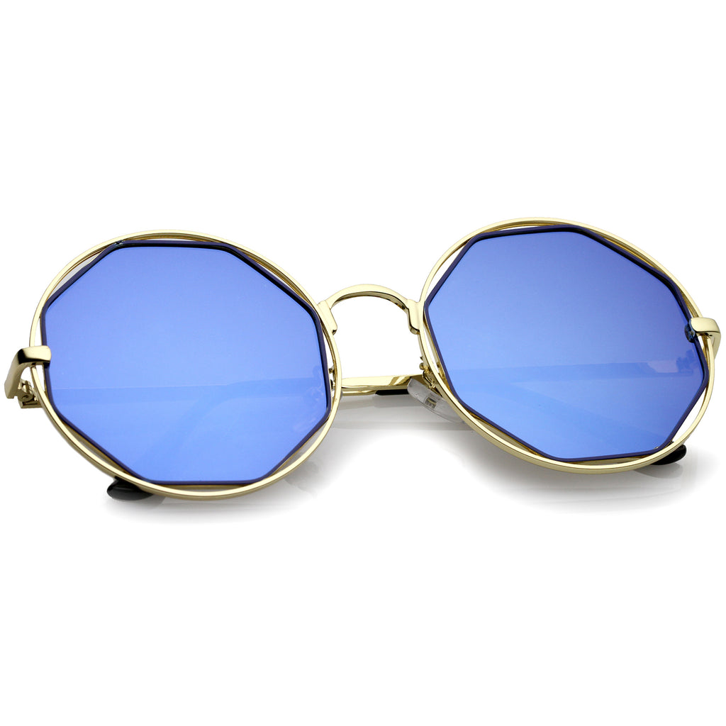 Gold-Blue / Blue Mirror
