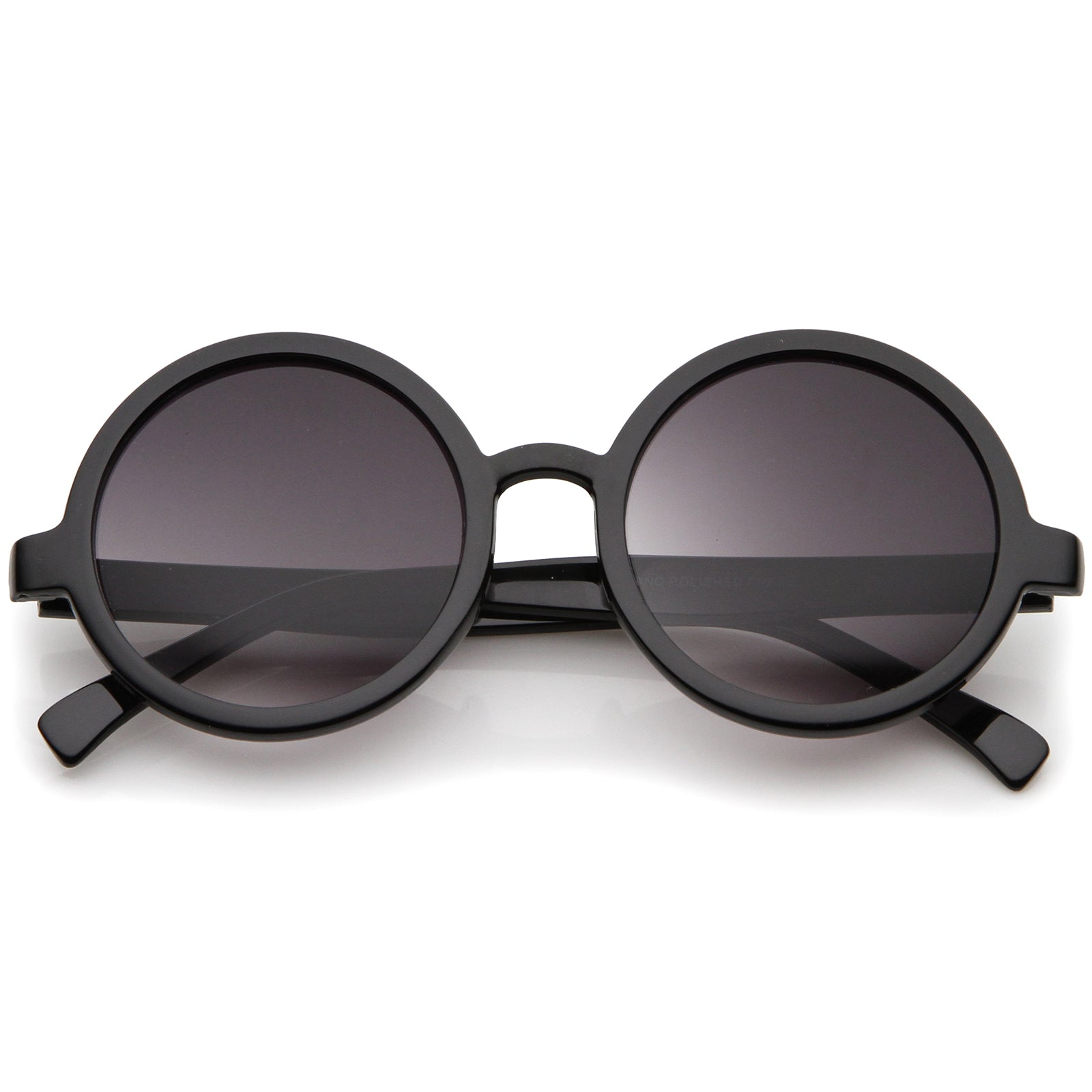 Round black lens sunglasses online