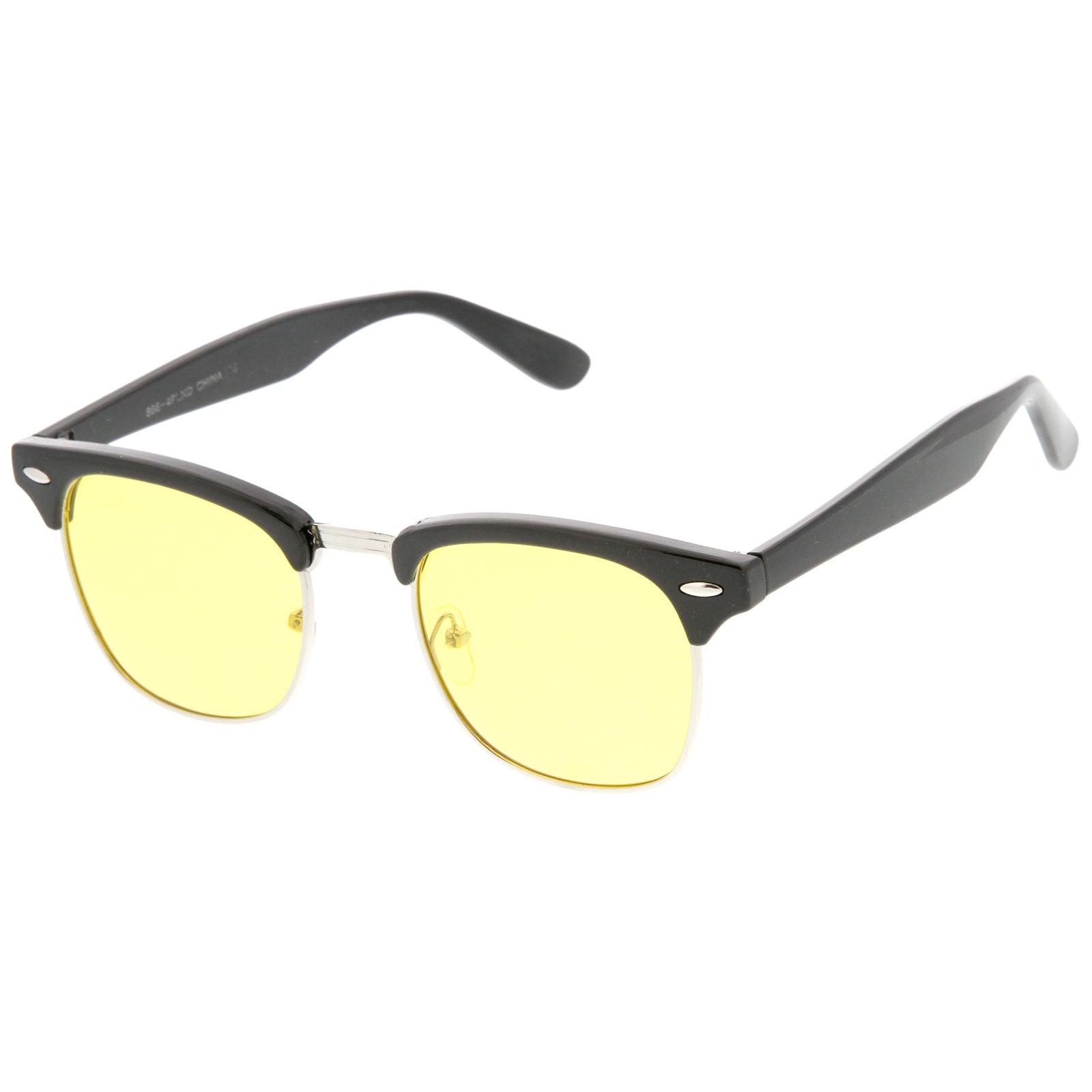 Shiny Black-Silver / Yellow Polarized