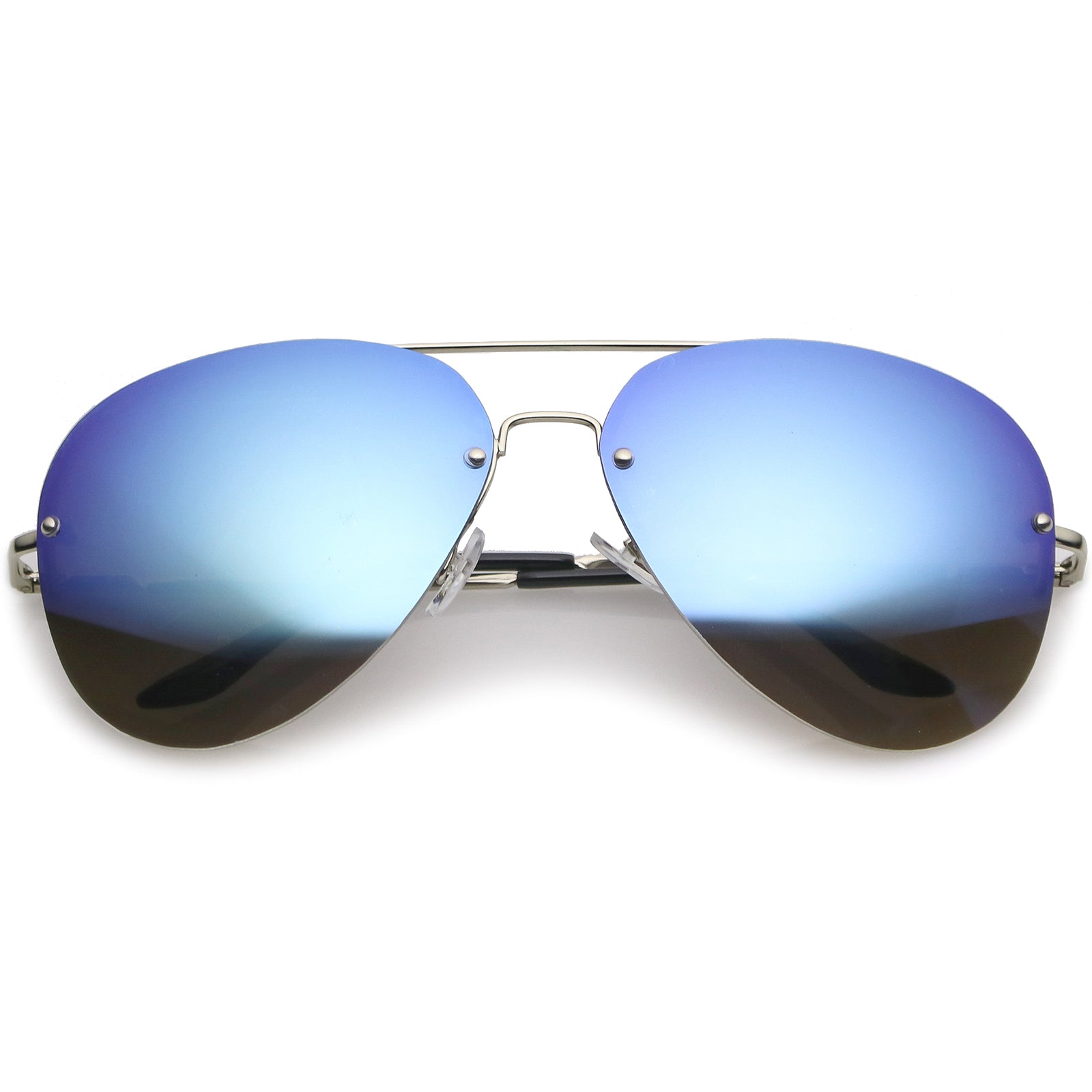 Silver / Blue Mirror