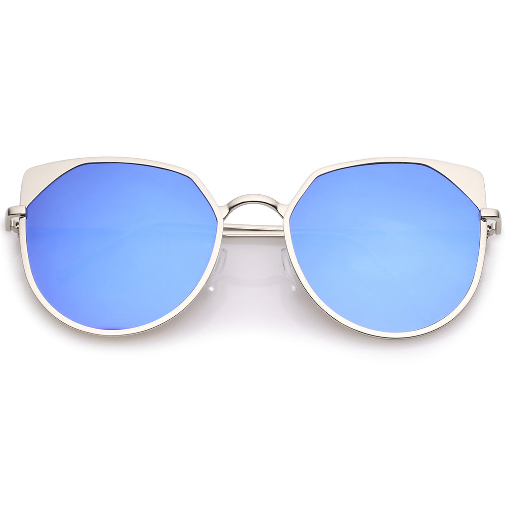 Silver / Blue Mirror
