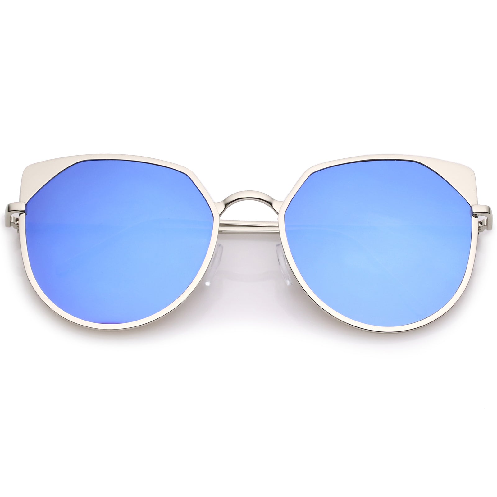 Silver / Blue Mirror