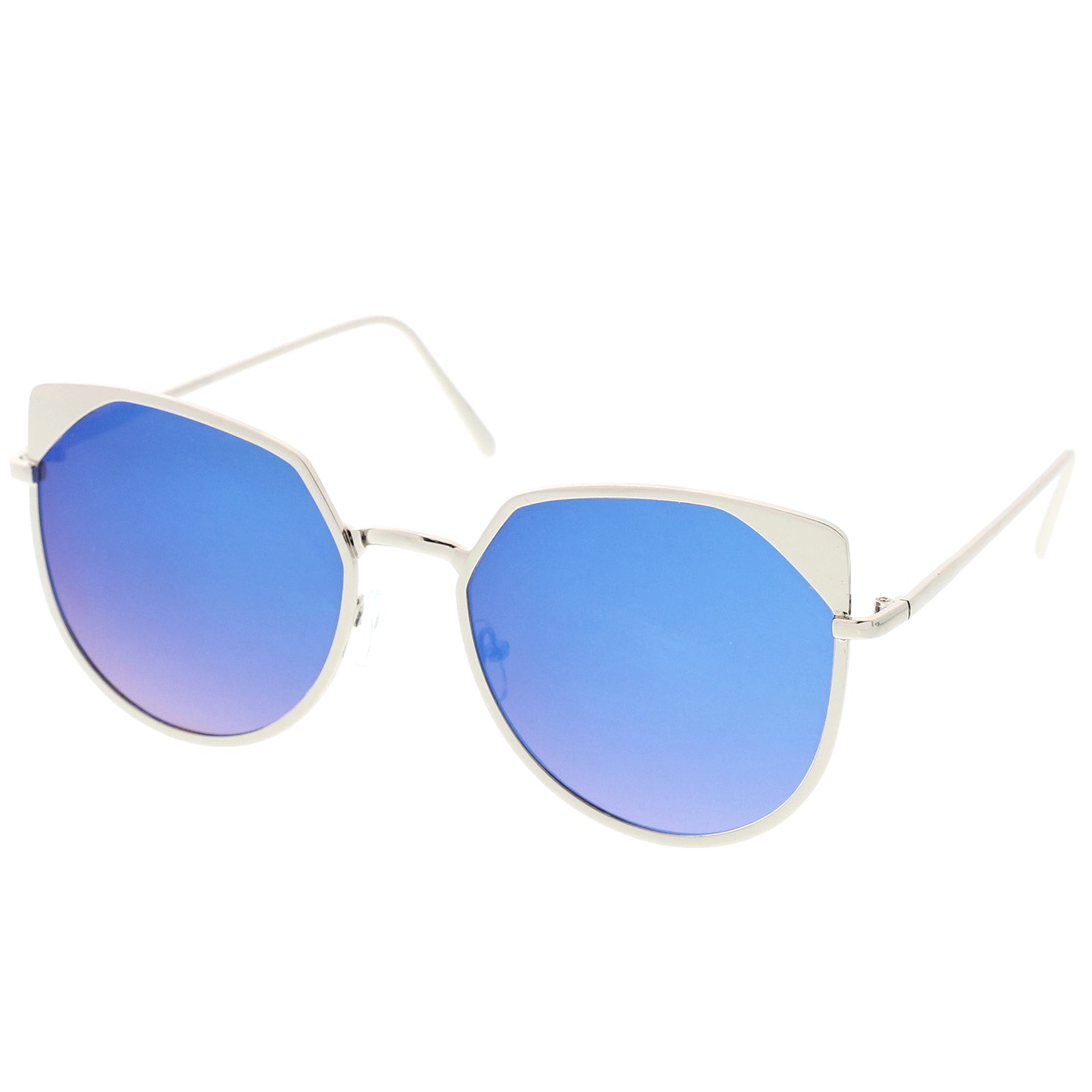 Silver / Blue Mirror