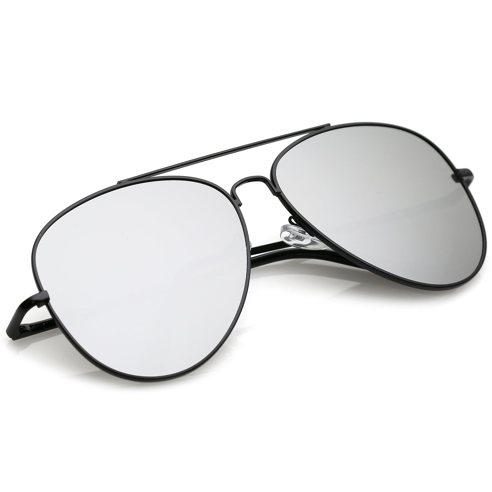 Matte Black Browline Metal Round Mirrored Sunglasses with Silver Sunwear  Lenses - Berkley | Mirrored sunglasses, Flash mirror sunglasses, Round mirrored  sunglasses