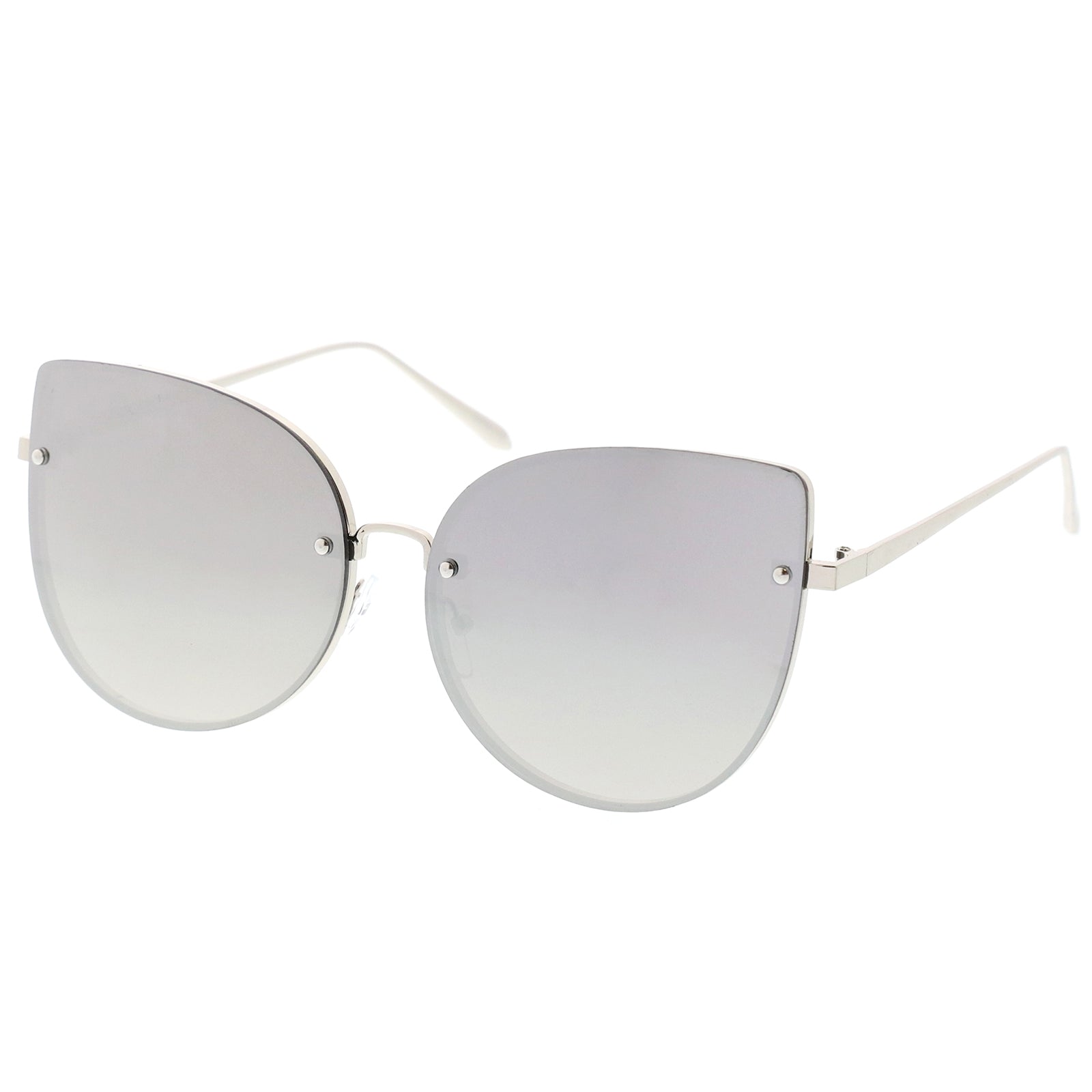 Rimless Cat Eye Sunglasses