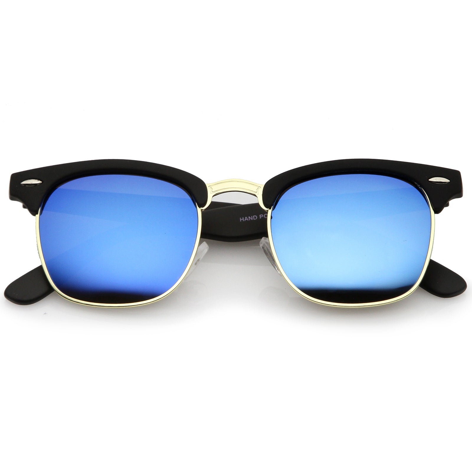 Rubberized Black-Gold / Blue Mirror