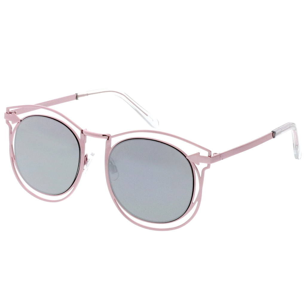Pink / Silver Mirror