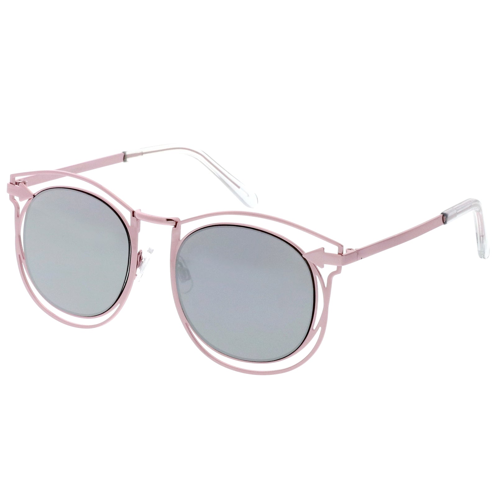 Pink / Silver Mirror