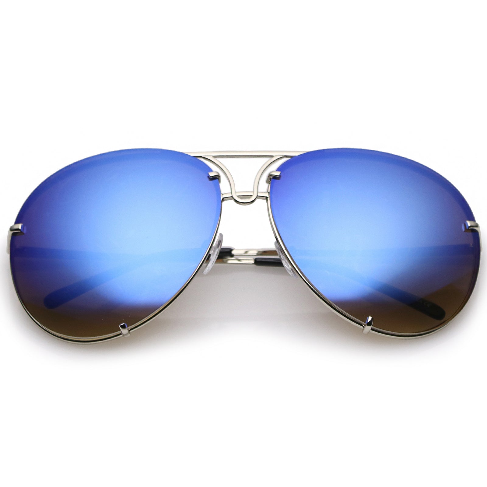 Silver / Blue Mirror
