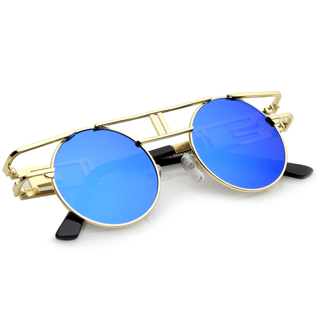 Gold / Blue Mirror