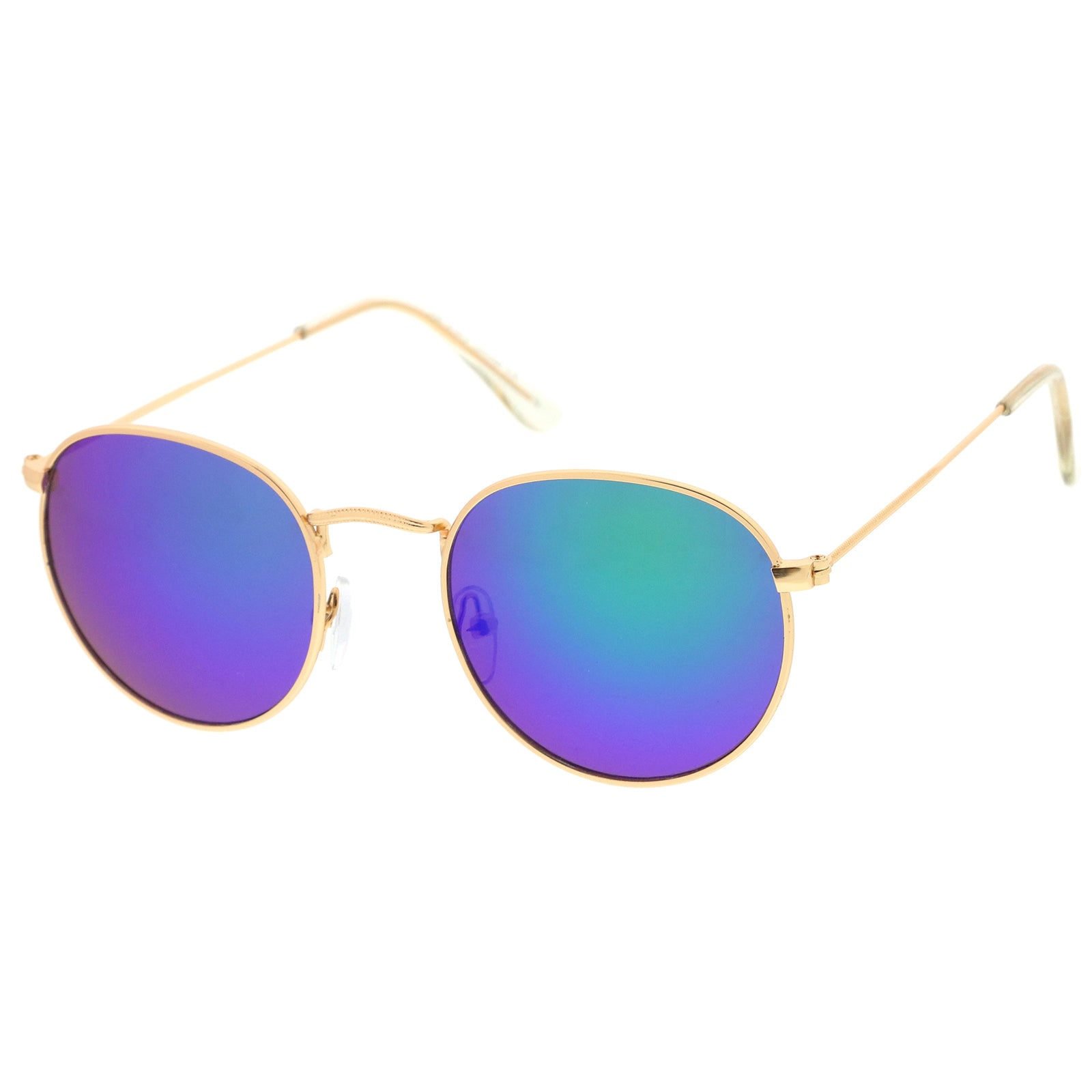 Gold / Green-Blue Mirror