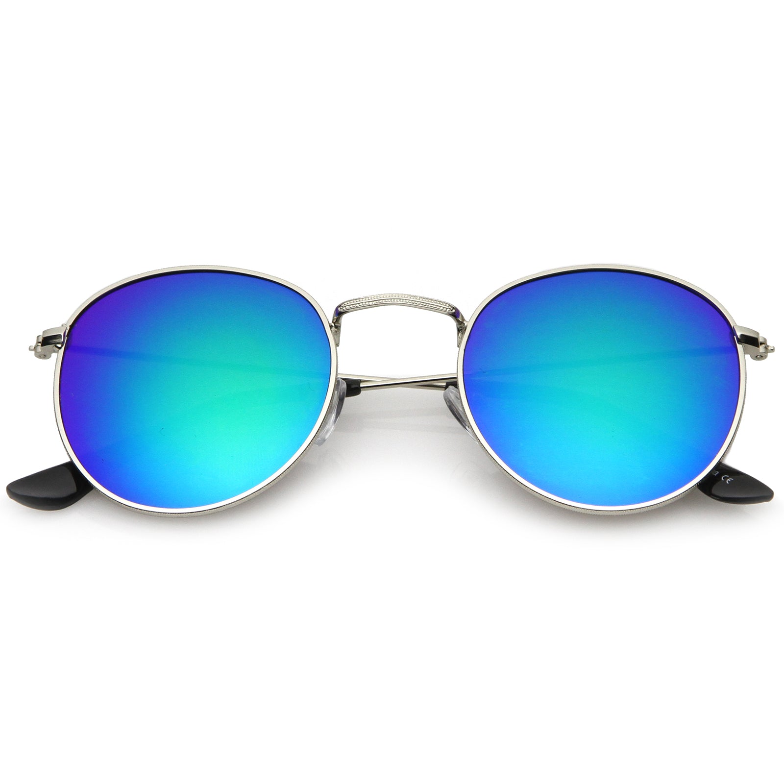 Silver / Green-Blue Mirror