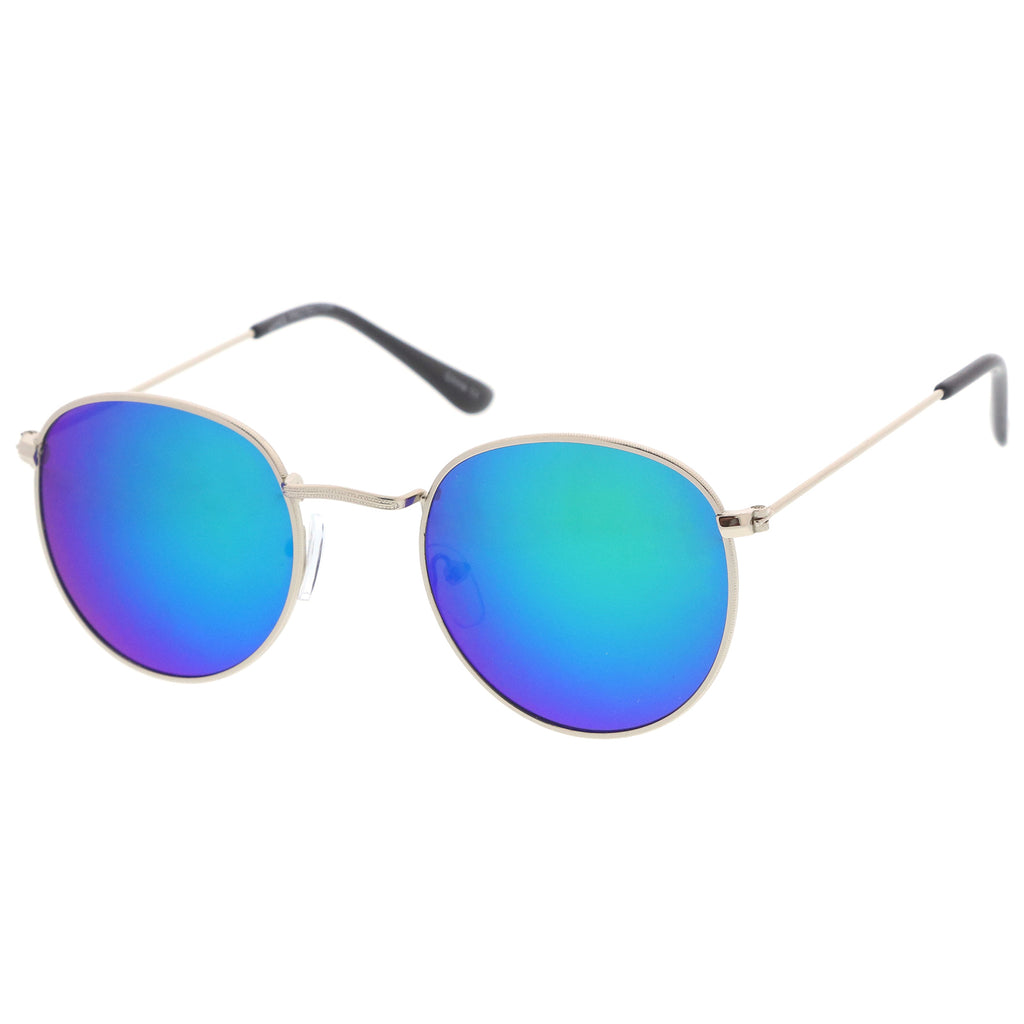Silver / Green-Blue Mirror