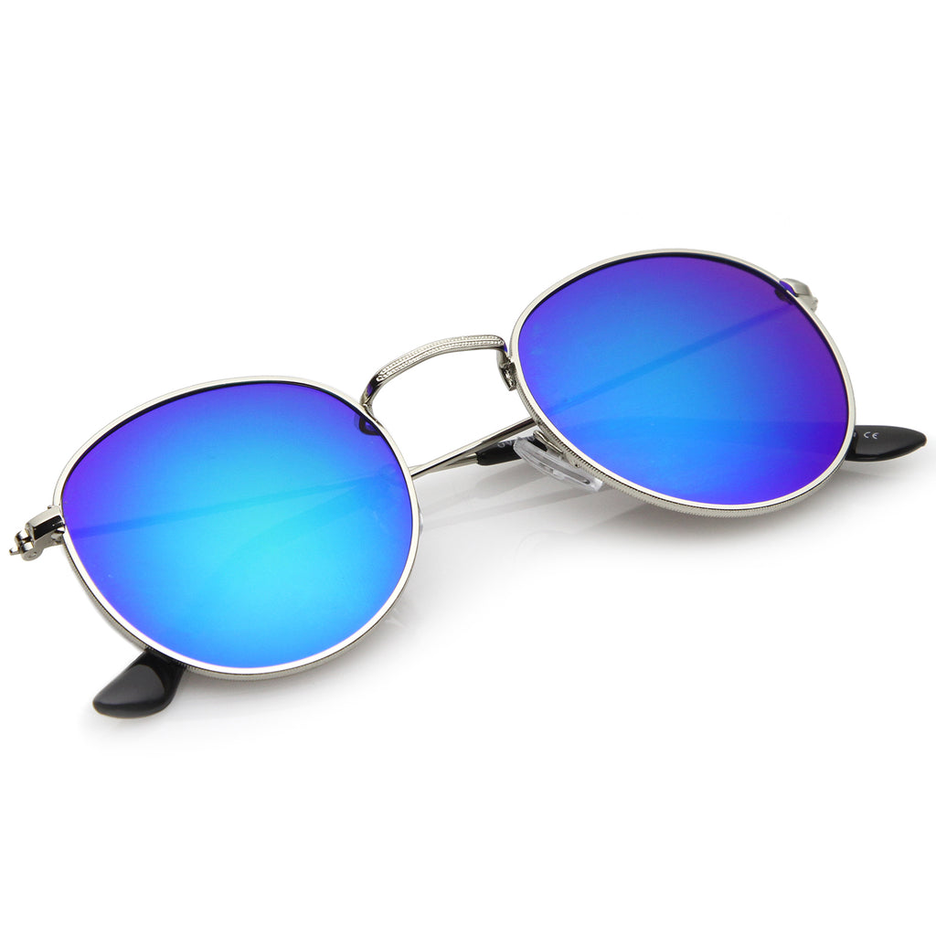 Silver / Green-Blue Mirror