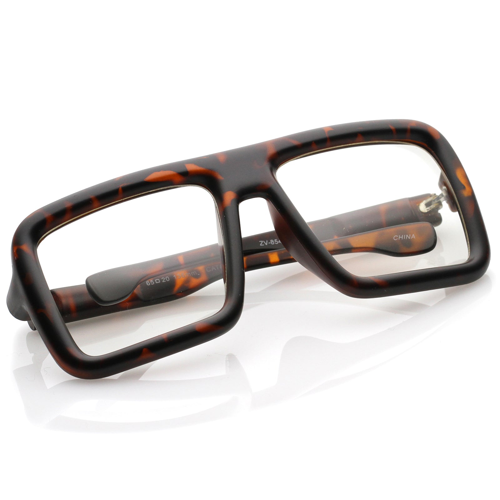 LA SUNGGO Clear Thick Frame Fake Glasses Square Non Prescription