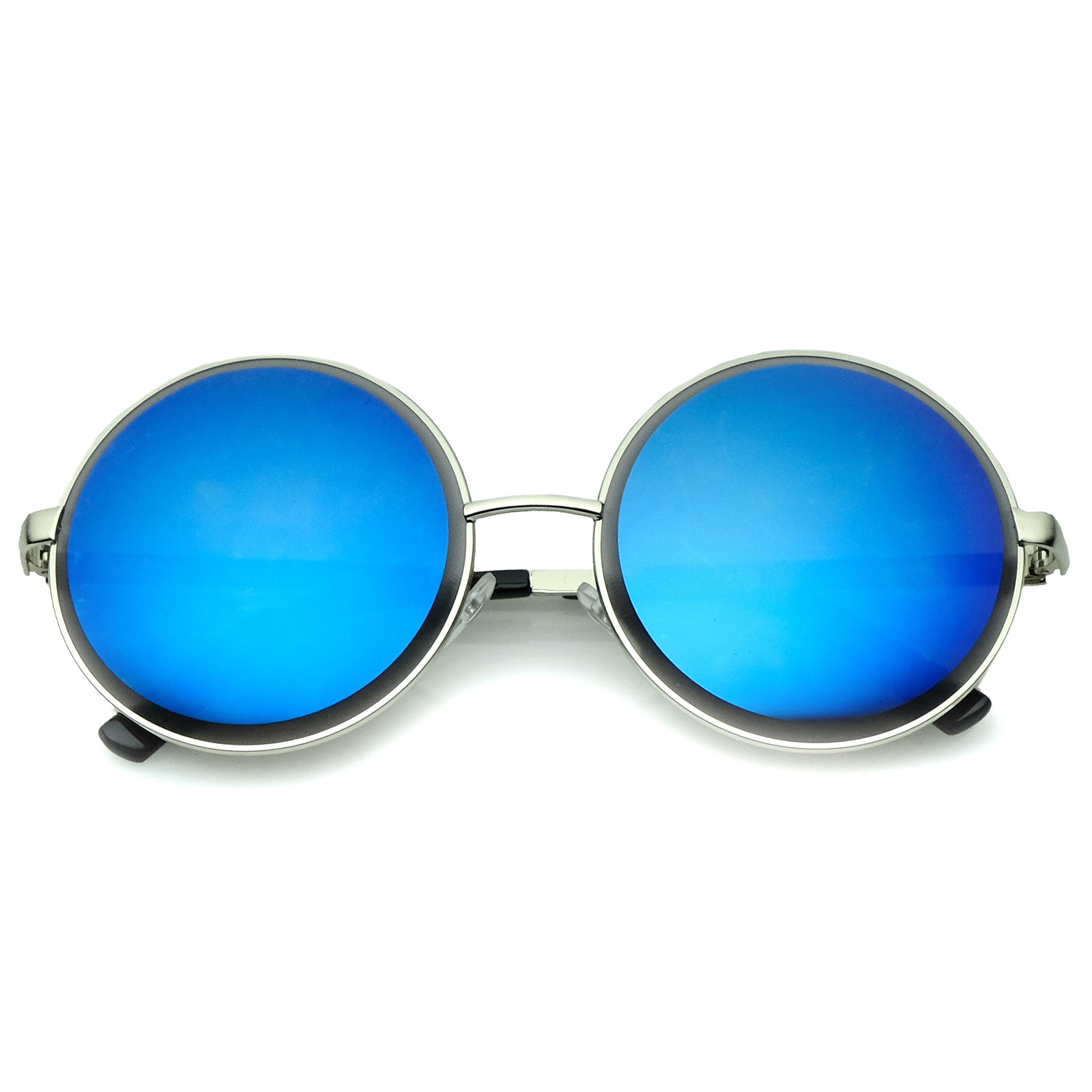Silver / Blue Mirror