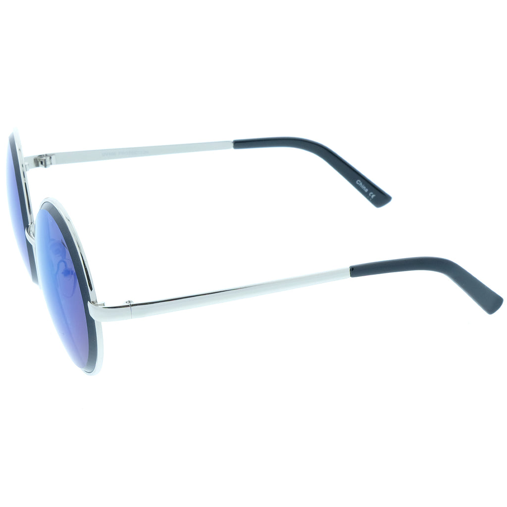 Silver / Blue Mirror