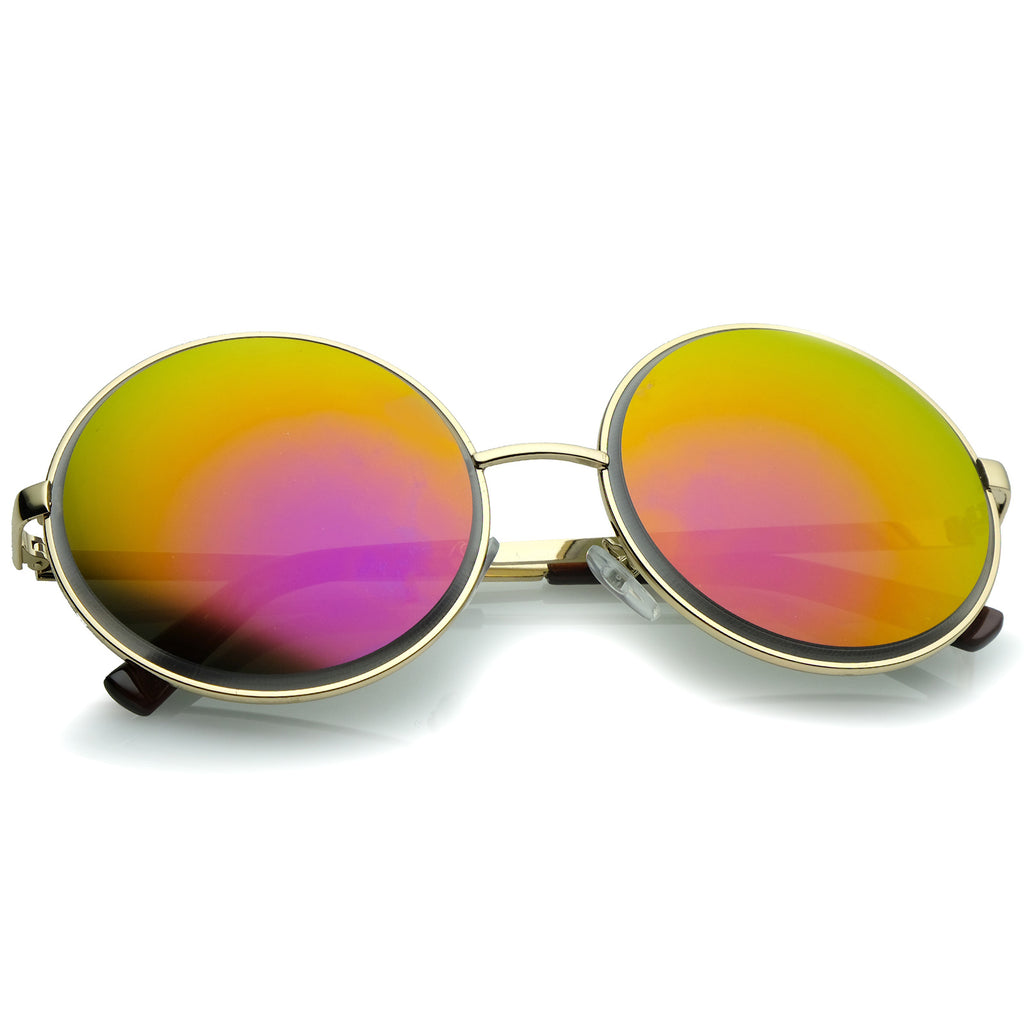 Gold / Magenta-Orange Mirror