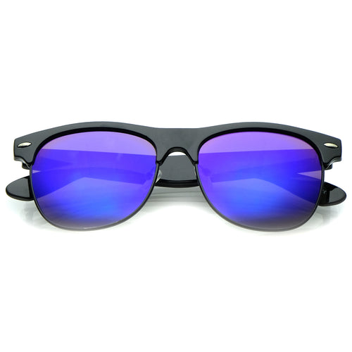 Black-Black / Blue Mirror