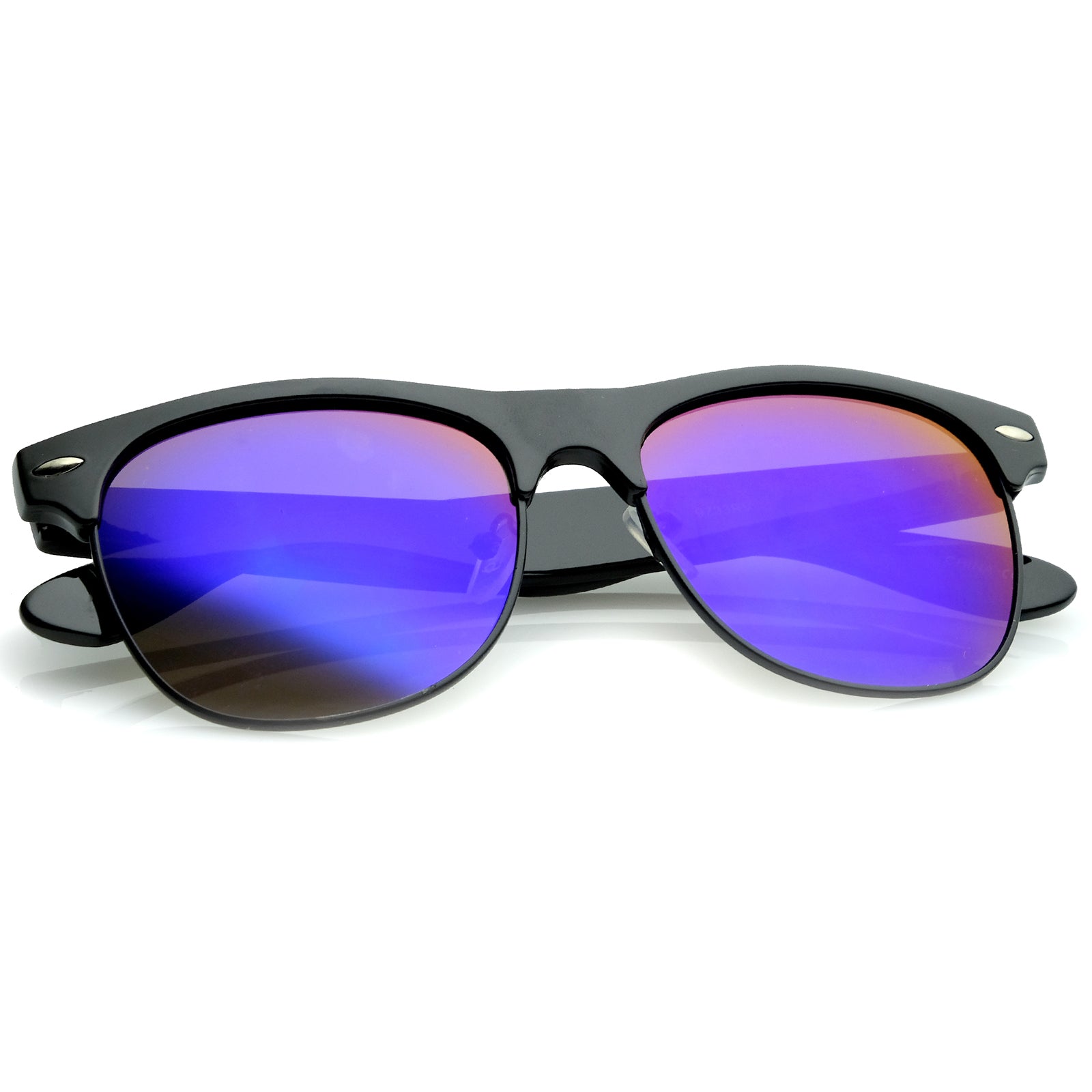 Black-Black / Blue Mirror