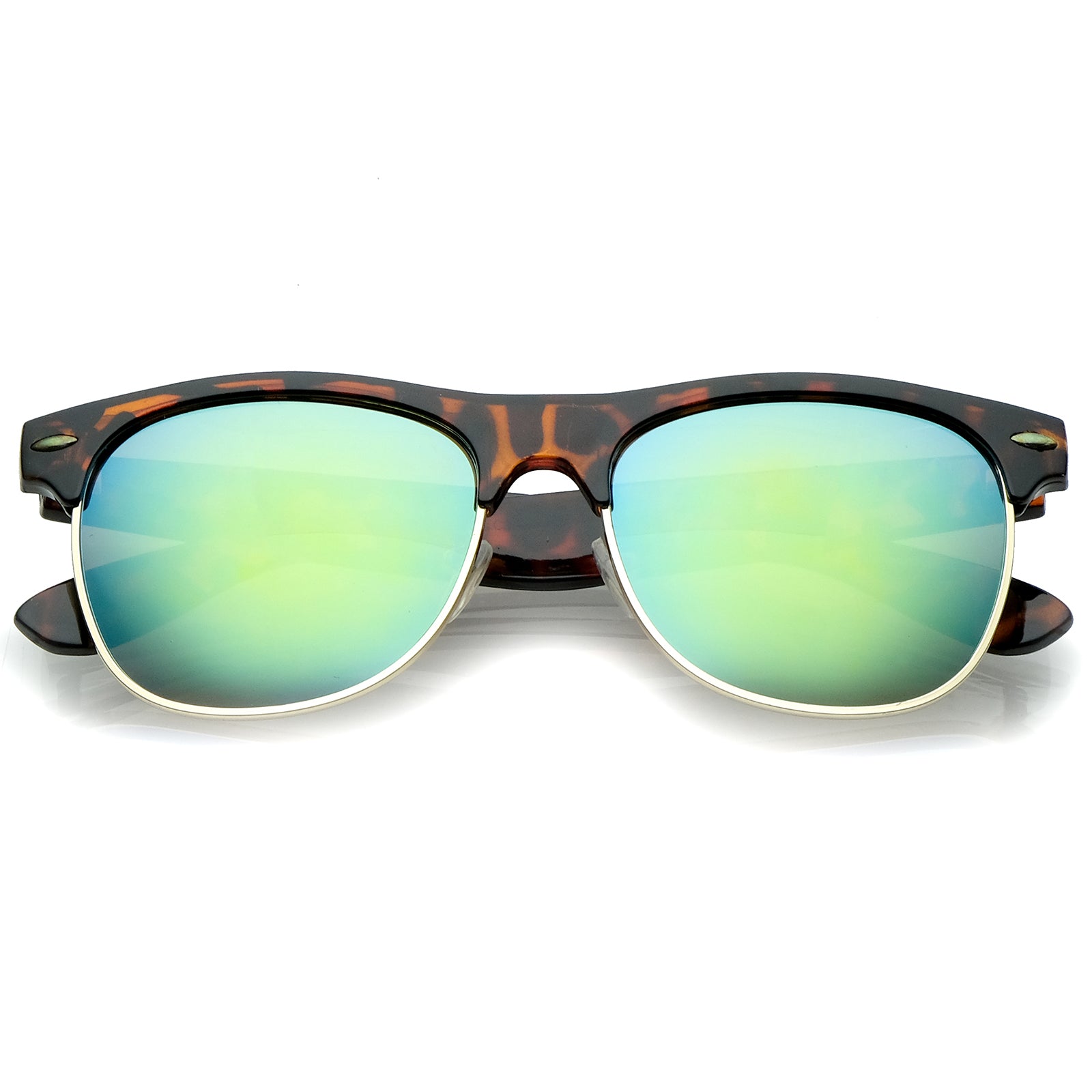 Tortoise-Gold / Green Mirror