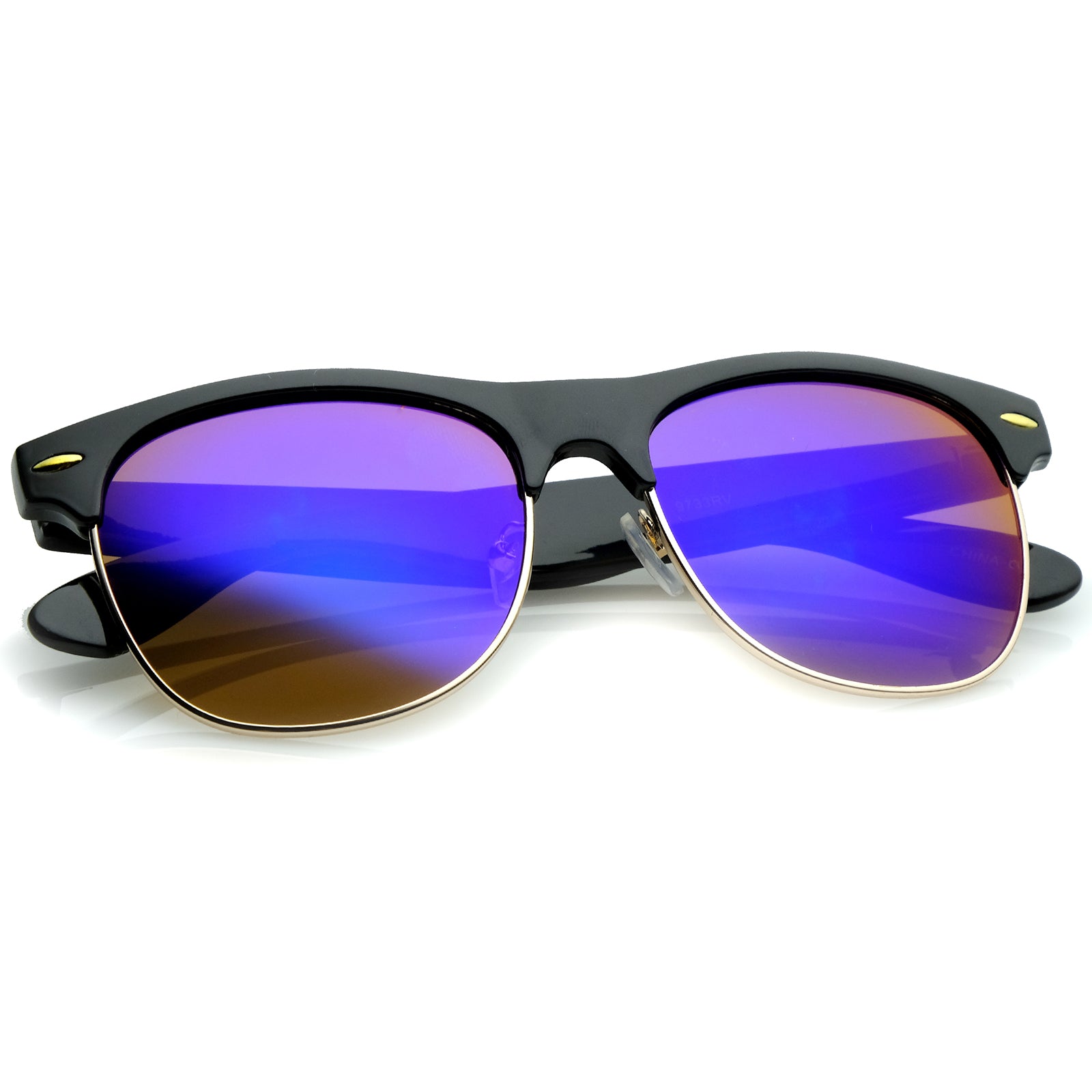 Black-Gold / Blue Mirror