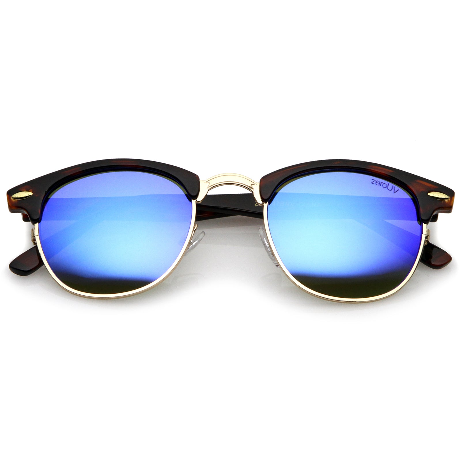 Tortoise-Gold / Blue Mirror