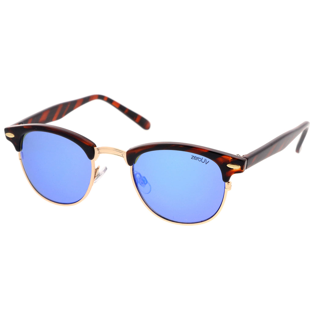 Tortoise-Gold / Blue Mirror