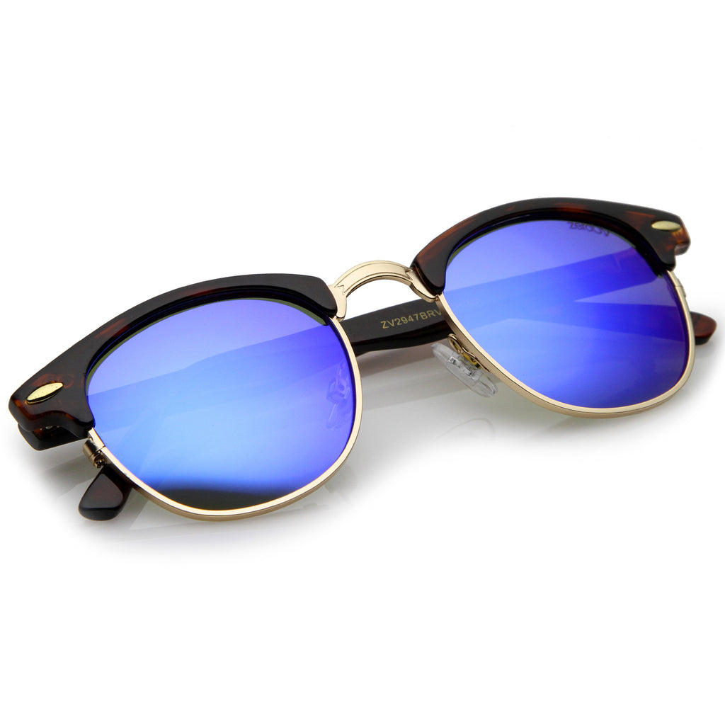 Tortoise-Gold / Blue Mirror