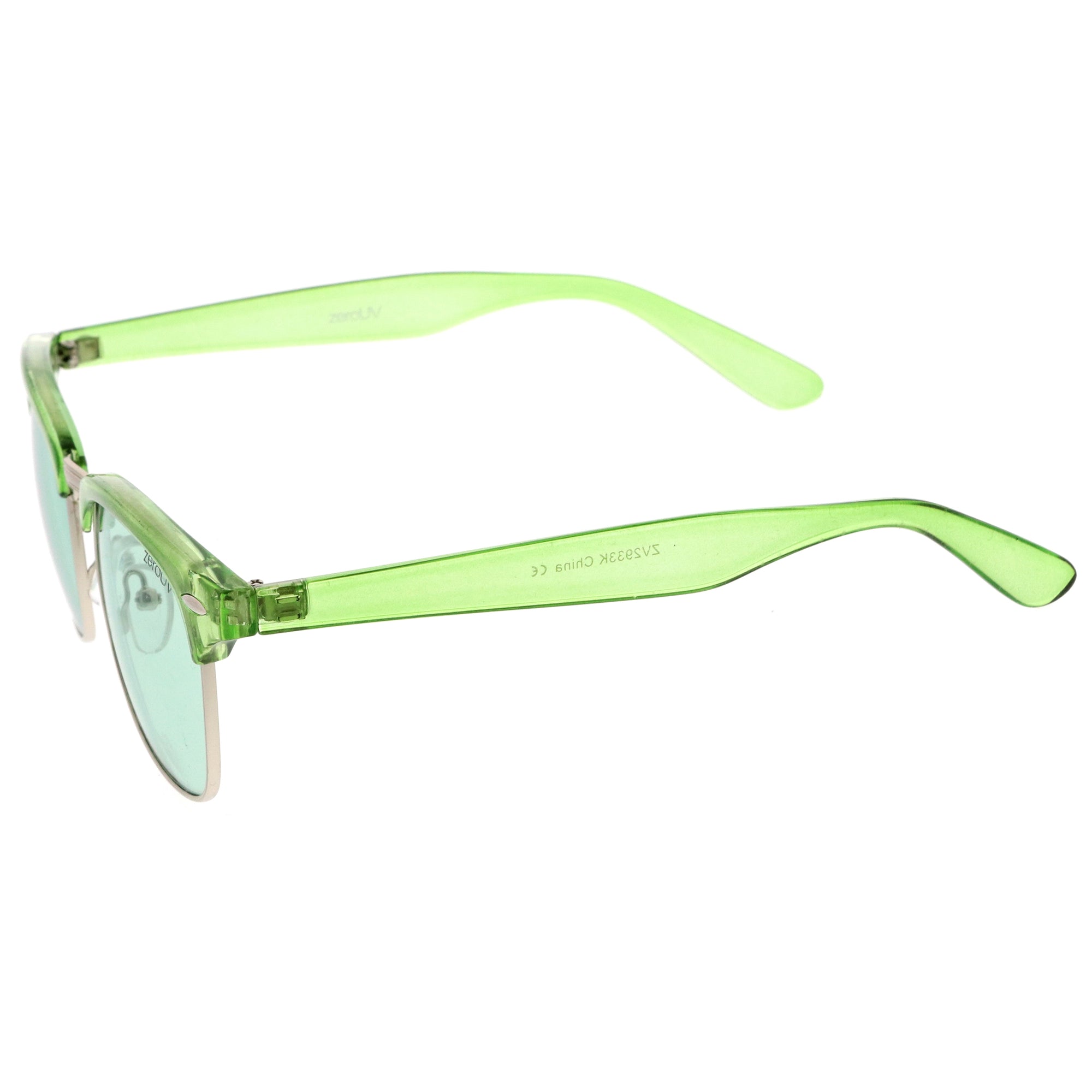 Green rimmed sunglasses hotsell