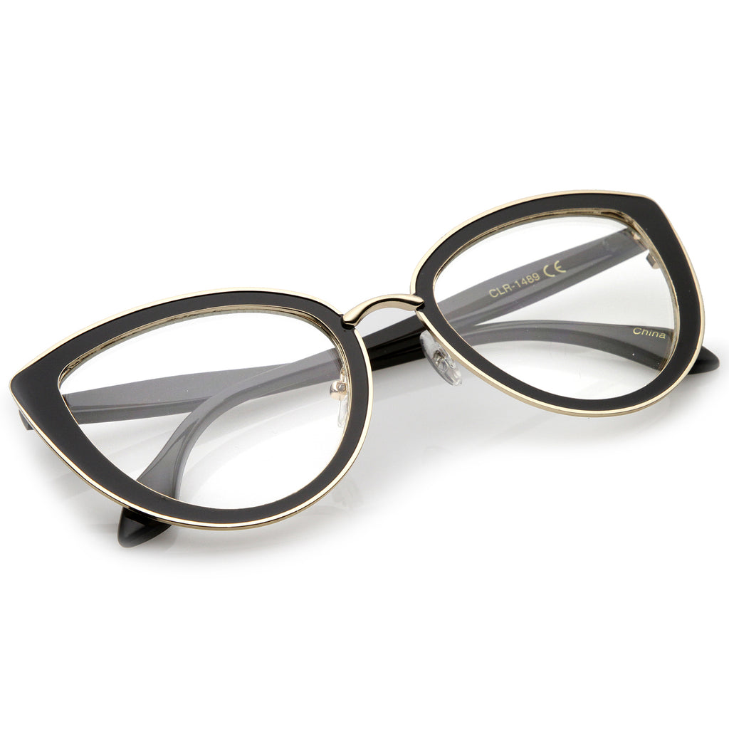 Shiny Black-Gold-Black / Clear