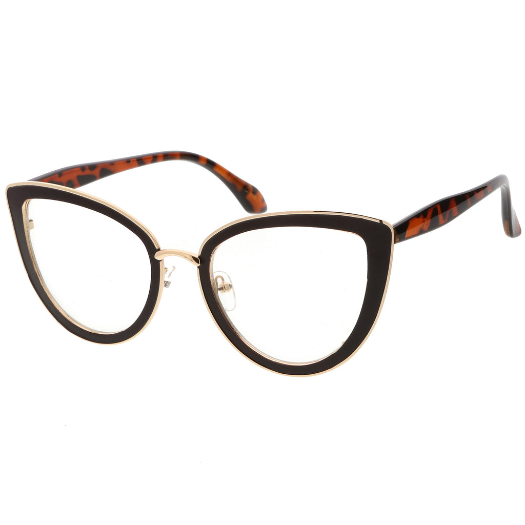 Brown-Gold-Tortoise / Clear