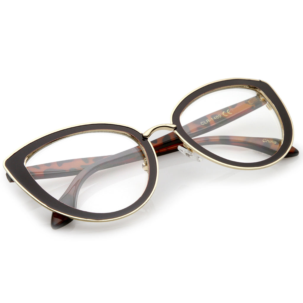 Brown-Gold-Tortoise / Clear