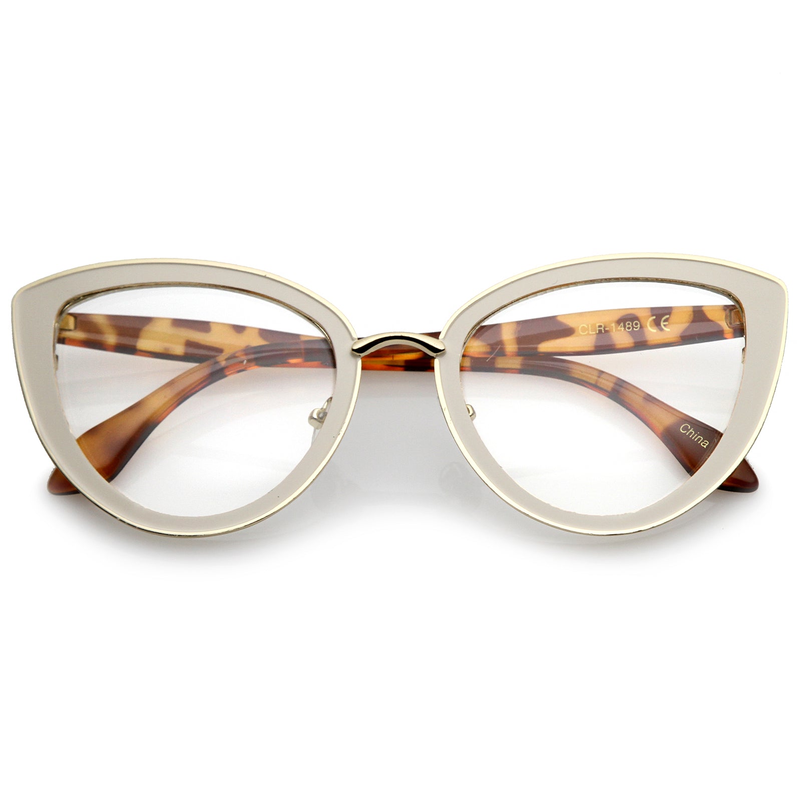Creme-Gold-Tortoise / Clear