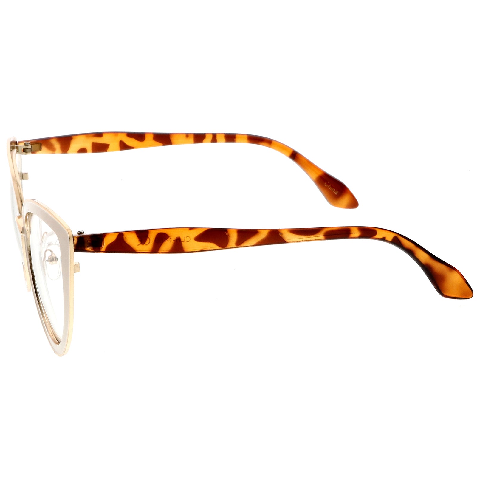 Creme-Gold-Tortoise / Clear